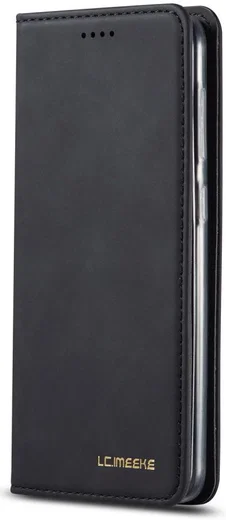 Samsung Galaxy A20e Portemonnee Stand Bookcase Hoesje Kunstleer Zwart afbeelding 4