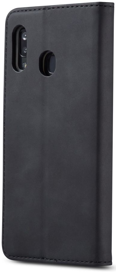 Samsung Galaxy A20e Portemonnee Stand Bookcase Hoesje Kunstleer Zwart afbeelding 5