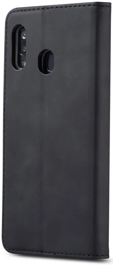 Samsung Galaxy A20e Portemonnee Stand Bookcase Hoesje Kunstleer Zwart afbeelding 5