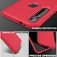 Motorola One Macro Twill Slim Texture Back Cover Rood afbeelding 5