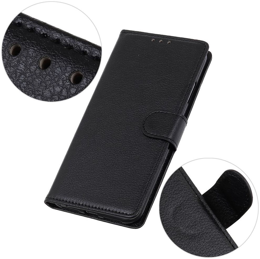 Xiaomi Redmi 8A Lychee Portemonnee Hoesje Zwart afbeelding 3