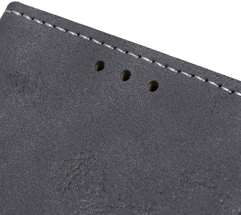 Xiaomi Redmi 8A Vintage Portemonnee Stand Hoesje Grijs afbeelding 10
