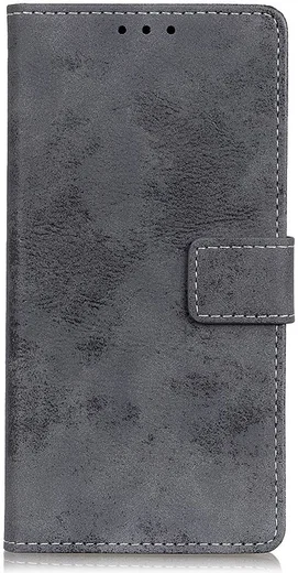 Xiaomi Redmi 8A Vintage Portemonnee Stand Hoesje Grijs afbeelding 1