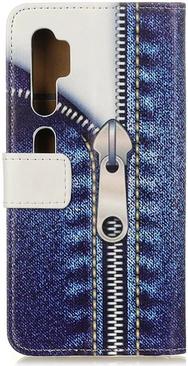 Xiaomi Mi Note 10 (Pro) Portemonnee Hoesje Print Blauw afbeelding 3