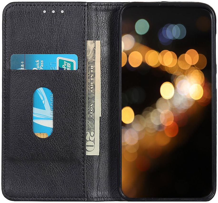 Xiaomi Redmi Note 8T Splitleren Portemonnee Hoesje Zwart afbeelding 1