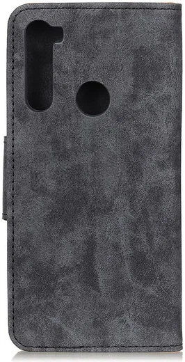 Xiaomi Redmi Note 8T Bookcase Vintage Hoesje Grijs afbeelding 5