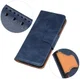 Xiaomi Redmi Note 8T Crazy Horse Leren Portemonnee Hoesje Blauw afbeelding 12