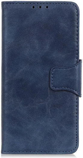 Xiaomi Redmi Note 8T Crazy Horse Leren Portemonnee Hoesje Blauw afbeelding 5