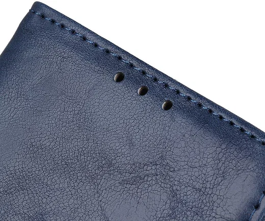 Xiaomi Redmi Note 8T Crazy Horse Leren Portemonnee Hoesje Blauw afbeelding 8