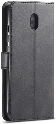 Xiaomi Redmi 8A Portemonnee Stand Bookcase Hoesje Zwart afbeelding 1