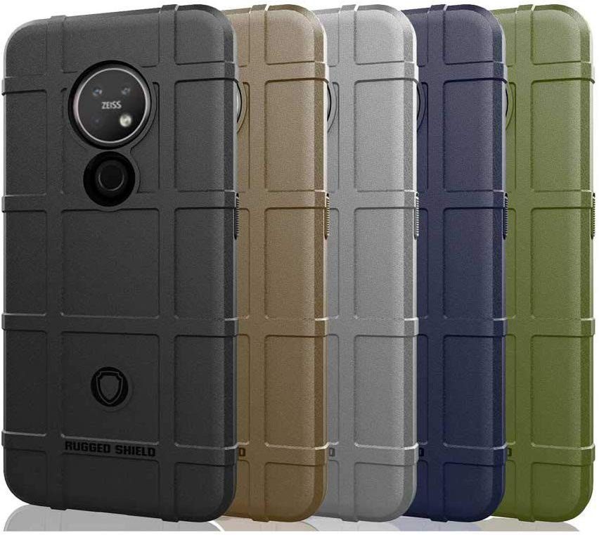 Nokia 7.2 Anti-Shock Hybride Hoesje Zwart afbeelding 2