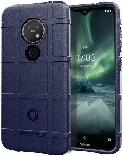 Nokia 7.2 Anti-Shock Hybride Hoesje Blauw afbeelding 1