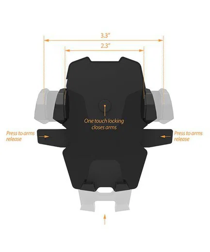 iOttie Easy One Touch Wireless Qi Standard Charging Car Mount afbeelding 9