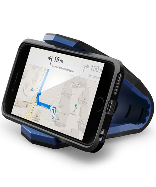 Spigen Stealth Auto Dashboard Telefoonhouder Zwart/Blauw afbeelding 3