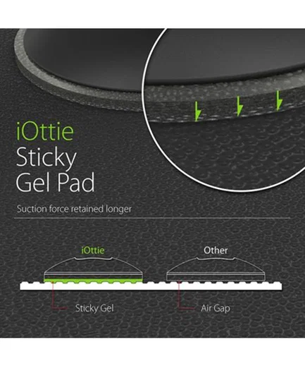 iOttie Easy One Touch 3 Auto Dashboard Houder met Zuignap Zwart afbeelding 6