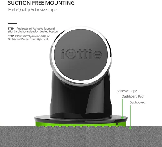 iOttie iTap Magnetische Telefoonhouder Auto Dashboard/Raam met Zuignap afbeelding 8
