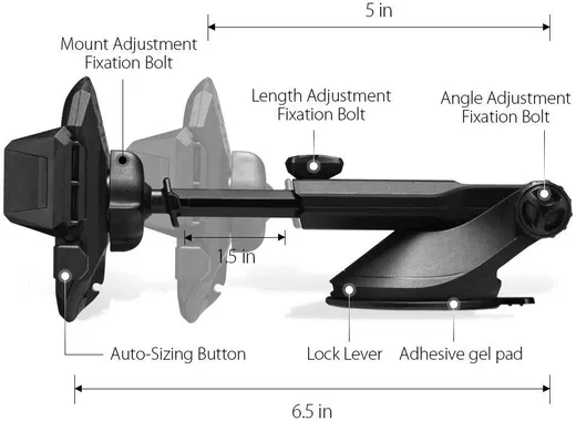 Spigen Kuel AP12T Dashboard Auto Telefoonhouder Met Zuignap Zwart afbeelding 9