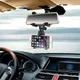 Universele Telefoonhouder voor Autospiegel met Klemmen Zwart afbeelding 1
