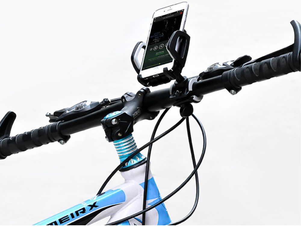 Hoco Universele Verstelbare Telefoonhouder Fiets en Scooter Zwart afbeelding 2