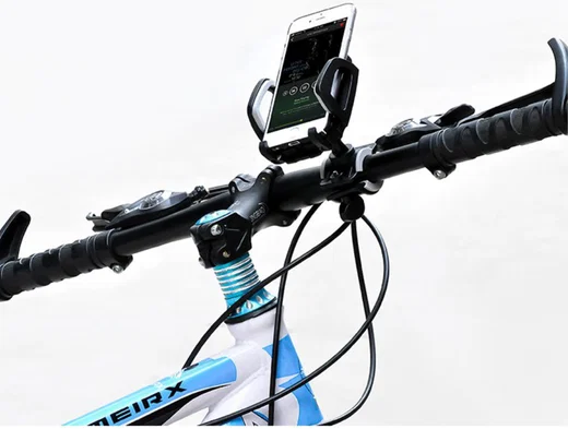 Hoco Universele Verstelbare Telefoonhouder Fiets en Scooter Zwart afbeelding 2