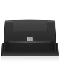 Universele USB-C Telefoonhouder met Kabel Zwart afbeelding