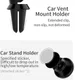 Magnetische Universele Auto Ventilatierooster Telefoonhouder Zwart afbeelding 11