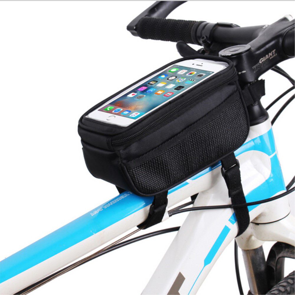 Universele Spatwaterdichte Fiets Telefoonhouder voor Smartphone Zwart afbeelding 3