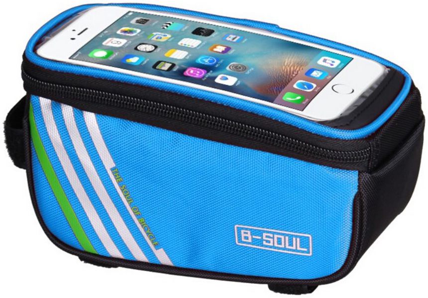 Universele Spatwaterdichte Fiets Telefoonhouder voor Smartphone Blauw afbeelding 2