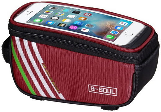 Universele Spatwaterdichte Fiets Telefoonhouder voor Smartphone Rood afbeelding 3
