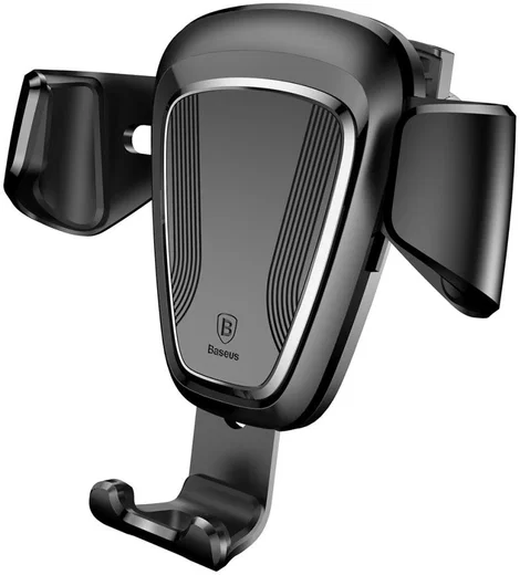 Baseus Gravity Universele Smartphone Ventilatierooster Houder Zwart afbeelding 1