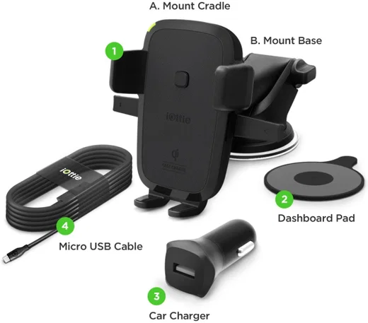 iOttie Easy One Touch 4 QI Draadloos Laden Fast Charge Telefoonhouder afbeelding 14