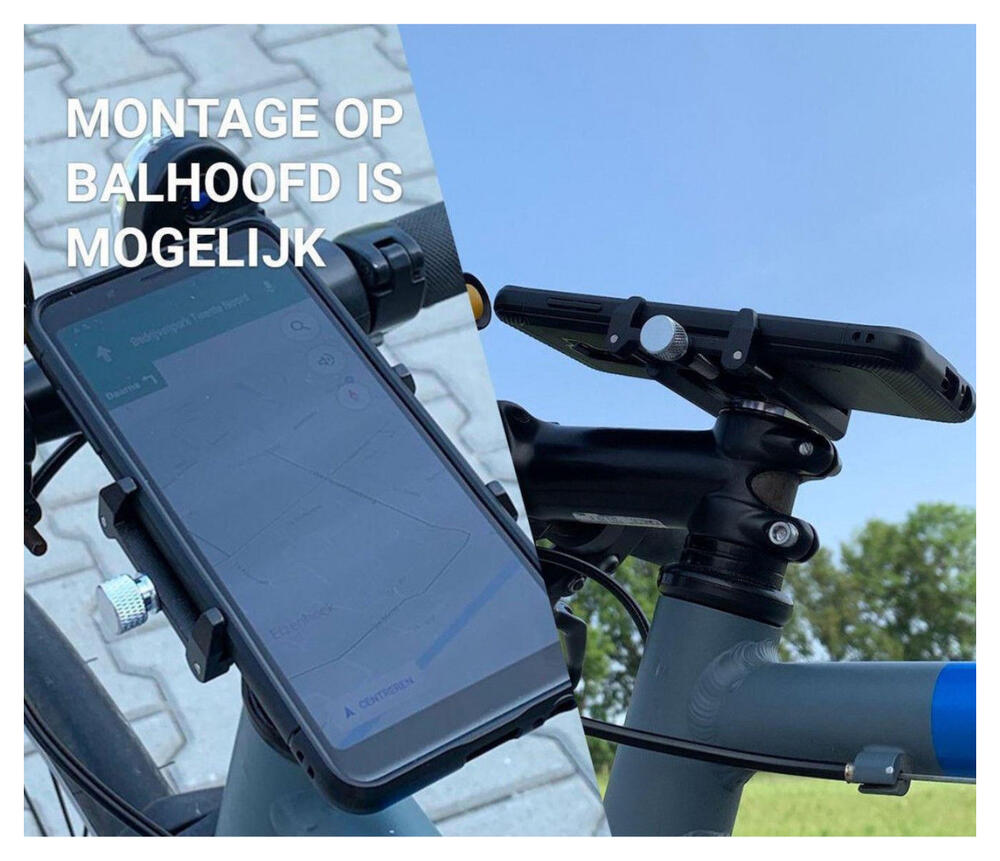 GUB G86 Universele Fiets Telefoonhouder voor Smartphone Zwart afbeelding 13