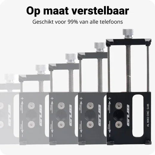 GUB G86 Universele Fiets Telefoonhouder voor Smartphone Zwart afbeelding 4