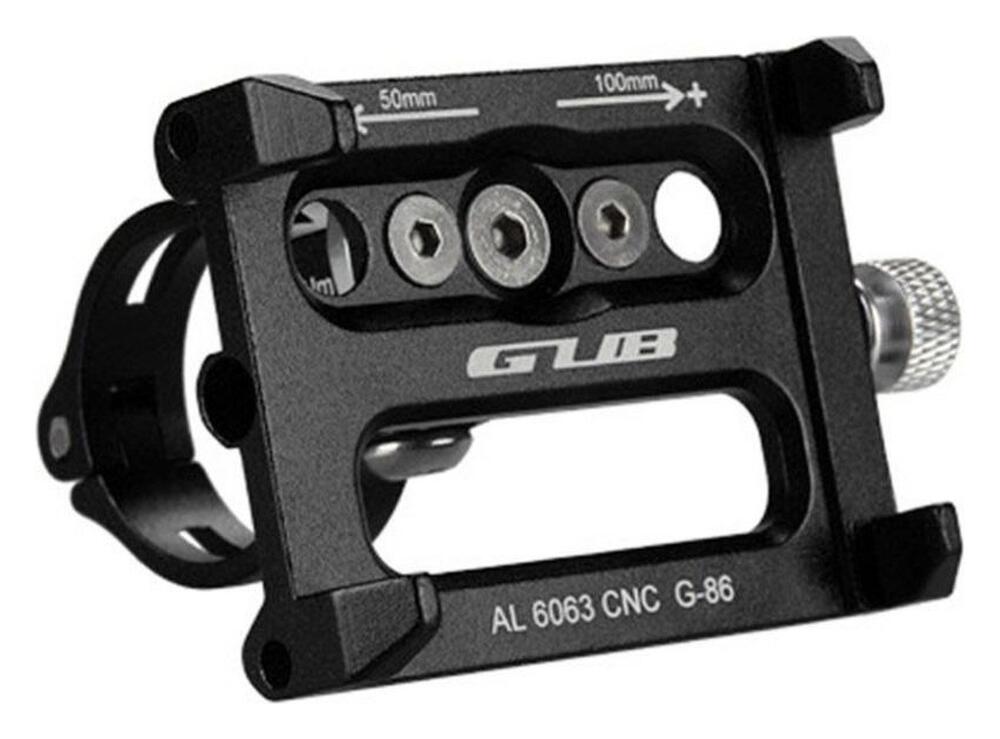 GUB G86 Universele Fiets Telefoonhouder voor Smartphone Zwart afbeelding 1