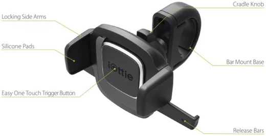 iOttie Easy One Touch 4 Bike Mount Universele Telefoon Houder Fiets Zwart afbeelding 8