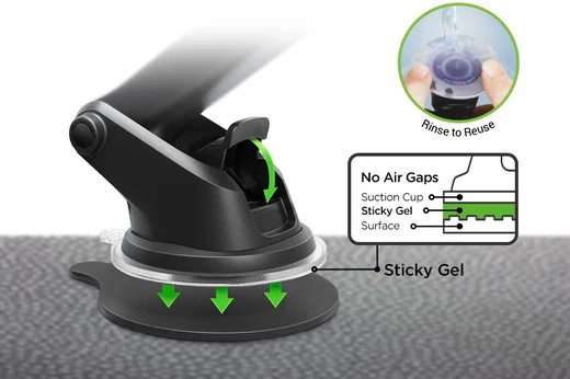 iOttie Easy One Touch 4 Verstelbare Autohouder Dashboard Zuignap Zwart afbeelding 11