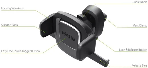 iOttie Easy One Touch 4 Air Vent Ventilatierooster Telefoonhouder afbeelding 8