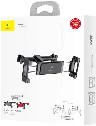 Baseus Universele Hoofdsteun Tablet Houder voor in de Auto Zwart/Grijs afbeelding 10