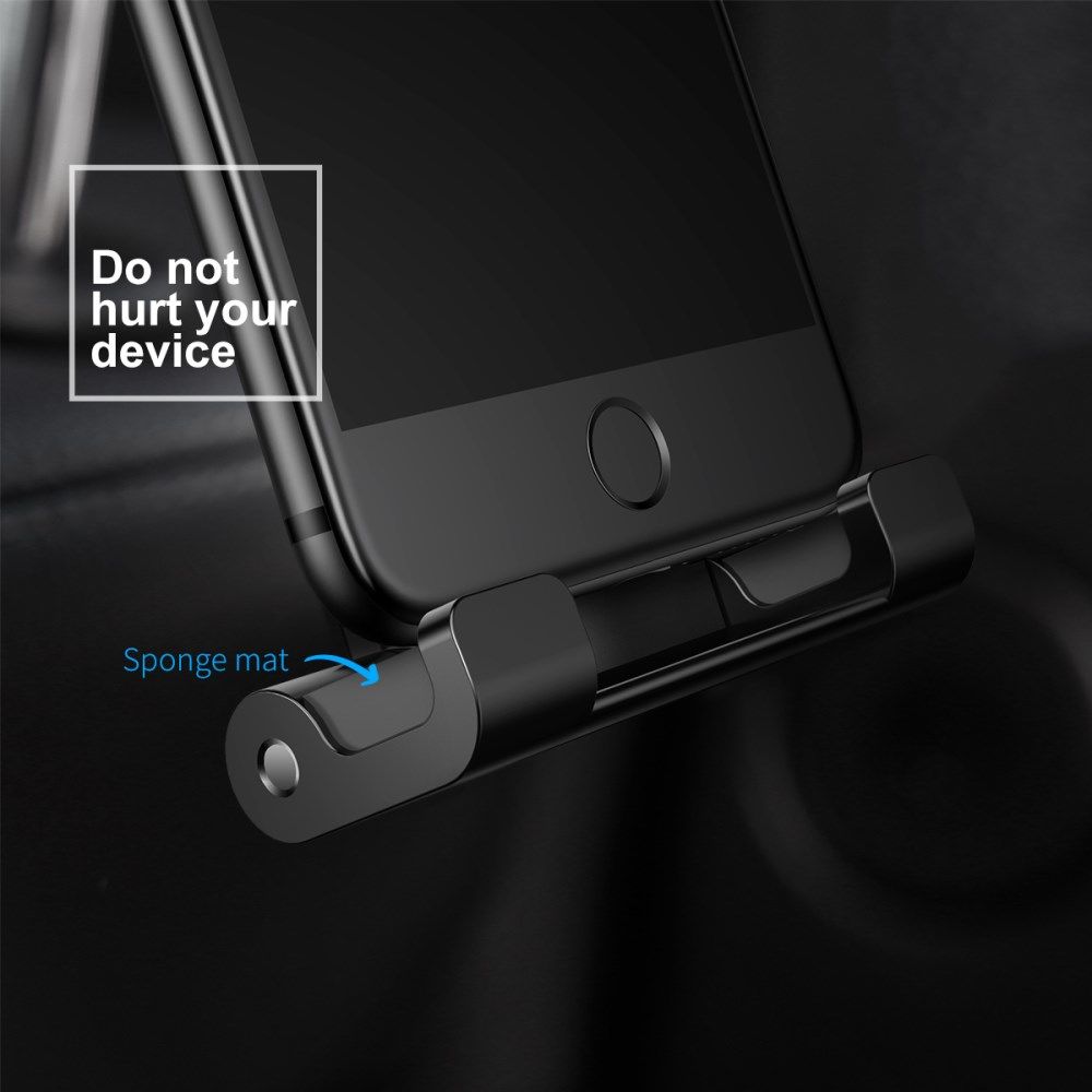 Baseus Universele Hoofdsteun Tablet Houder voor in de Auto Zwart/Grijs afbeelding 4