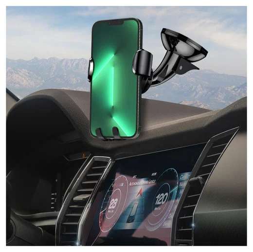 Baseus Gravity Dashboard Met Zuignap Verstelbare Telefoonhouder Zwart afbeelding 2