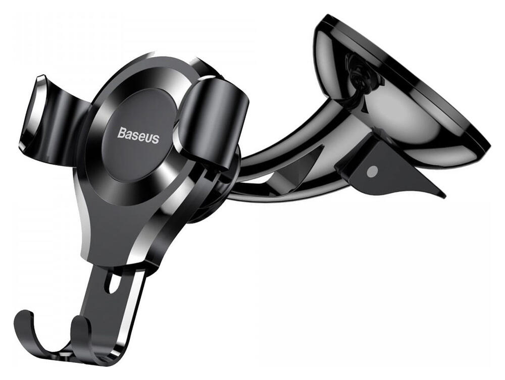 Baseus Gravity Dashboard Met Zuignap Verstelbare Telefoonhouder Zwart afbeelding 1