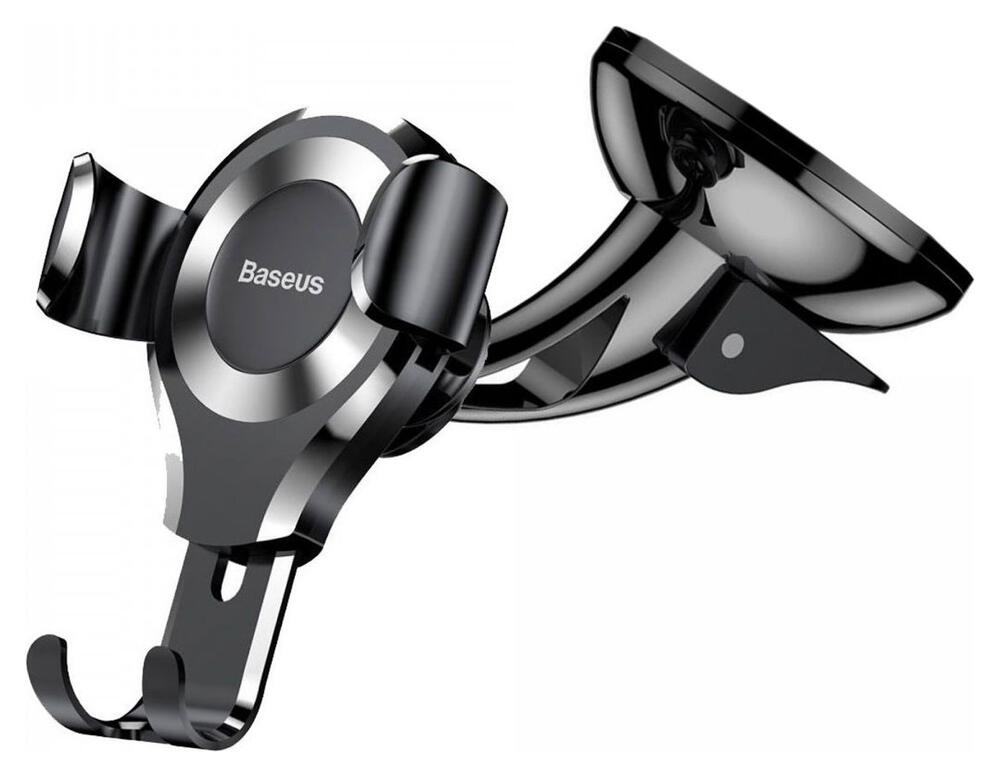 Baseus Gravity Dashboard Met Zuignap Verstelbare Telefoonhouder Zilver afbeelding 1