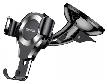 Baseus Gravity Dashboard Met Zuignap Verstelbare Telefoonhouder Zilver