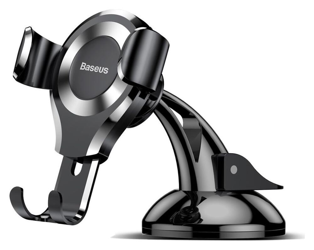Baseus Gravity Dashboard Met Zuignap Verstelbare Telefoonhouder Zilver afbeelding 3