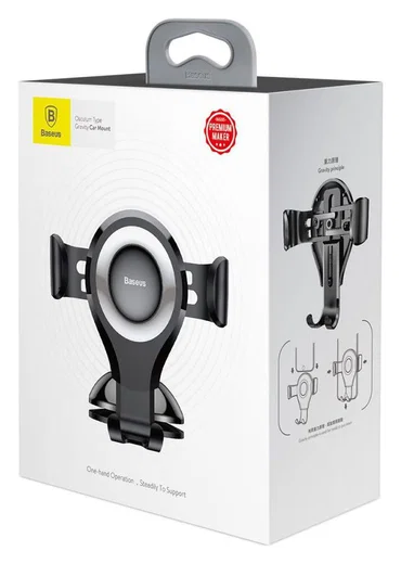Baseus Gravity Dashboard Met Zuignap Verstelbare Telefoonhouder Zilver afbeelding 14