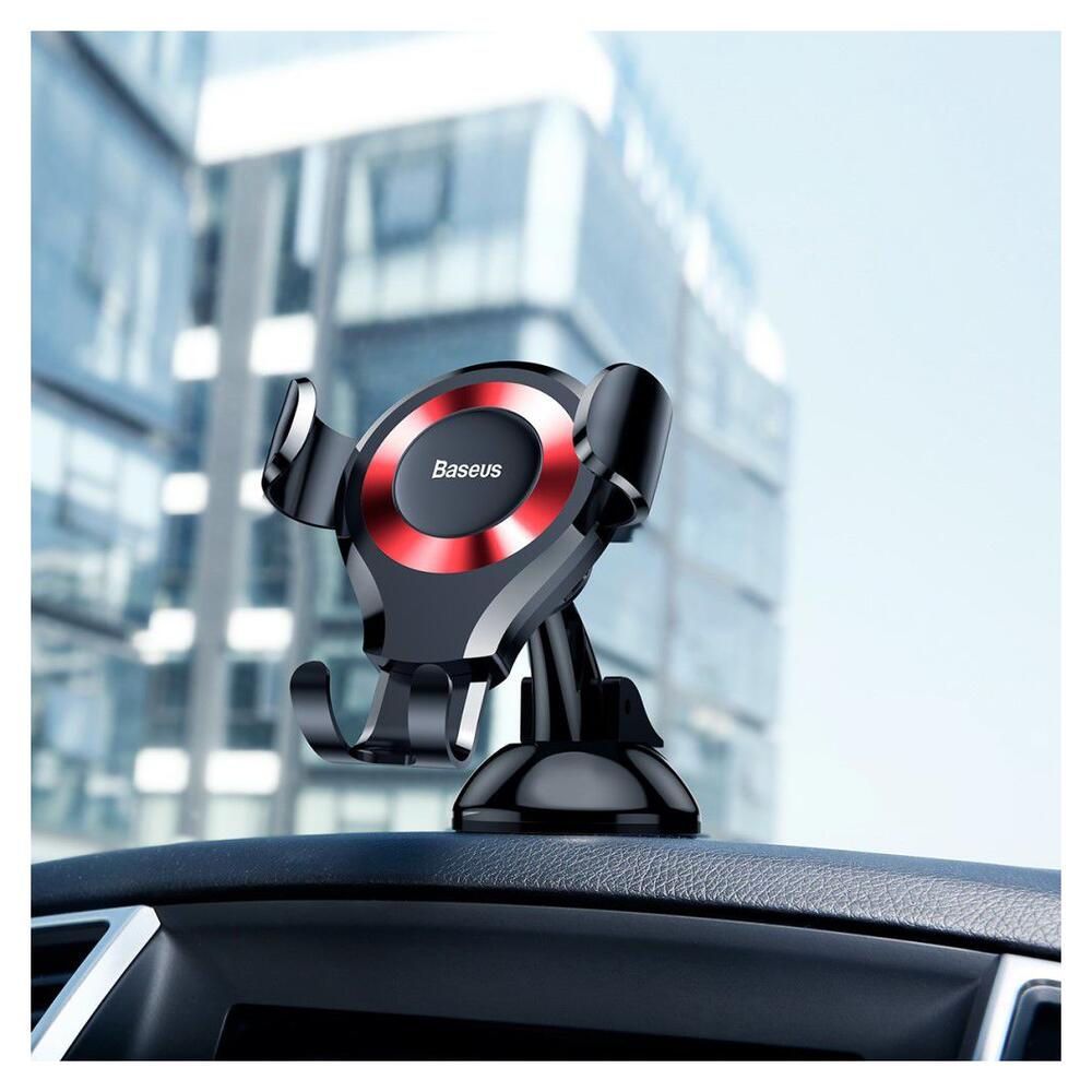 Baseus Gravity Dashboard Met Zuignap Verstelbare Telefoonhouder Rood afbeelding 4