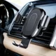 Baseus Gravity Ventilatie Telefoonhouder met Draadloos Opladen Zwart afbeelding 1