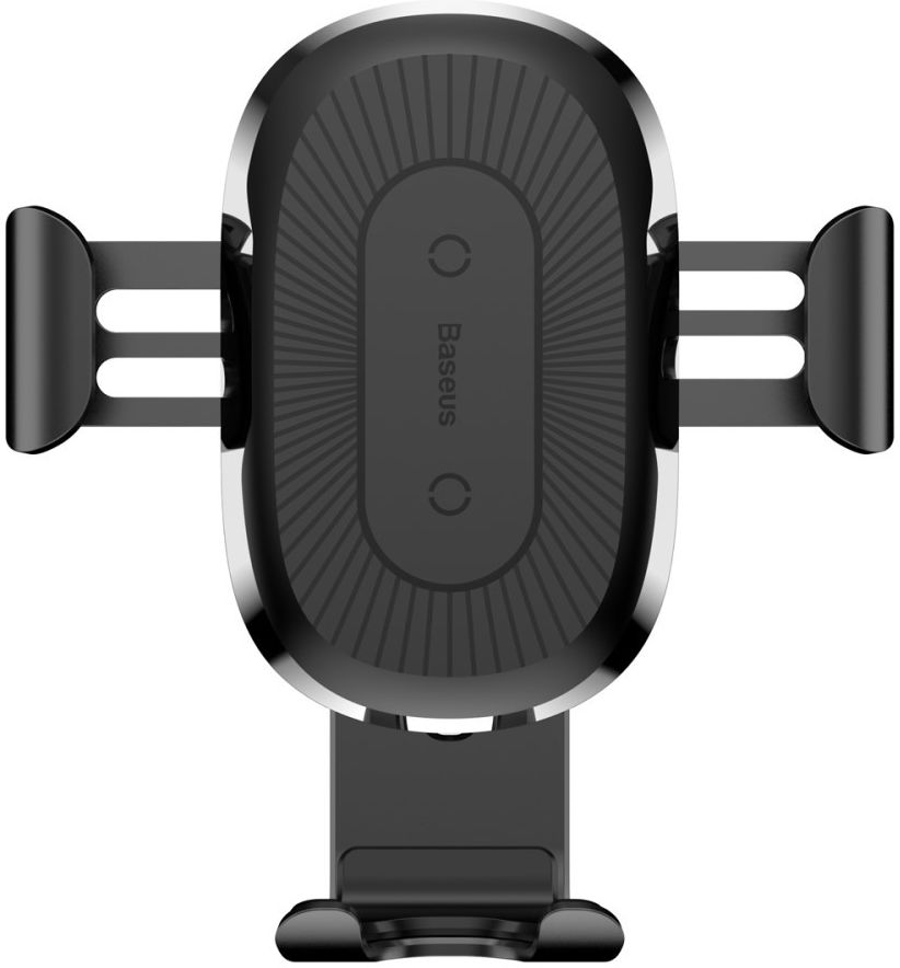 Baseus Gravity Ventilatie Telefoonhouder met Draadloos Opladen Zwart afbeelding 4