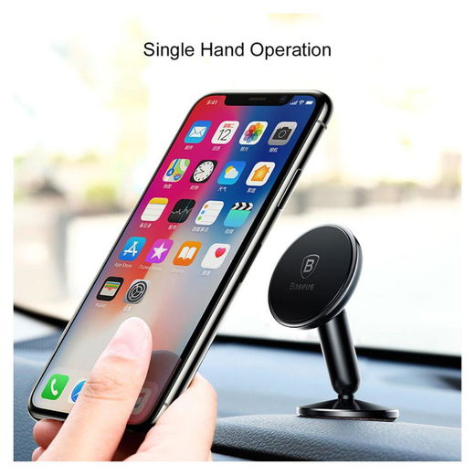 Baseus Magnetische Dashboard Telefoonhouder Auto Zwart afbeelding 6