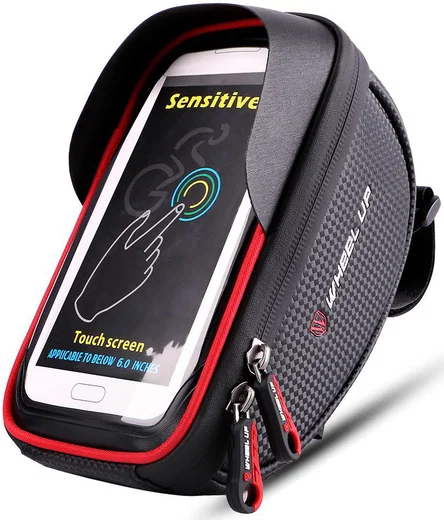 Universele Spatwaterdichte Telefoonhouder Fiets voor Smartphone Rood afbeelding 1